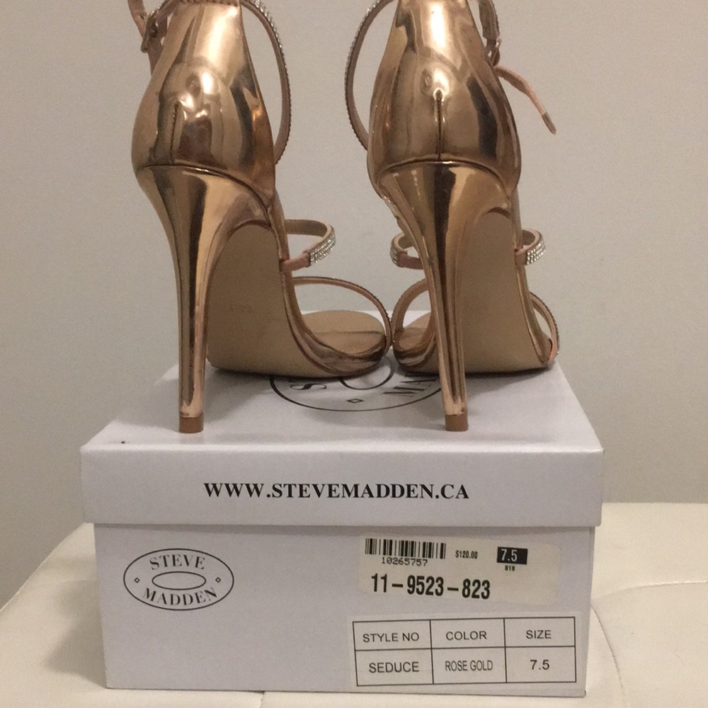Steve Madden Seduce Rose Gold Heels - Picture 7 of 8